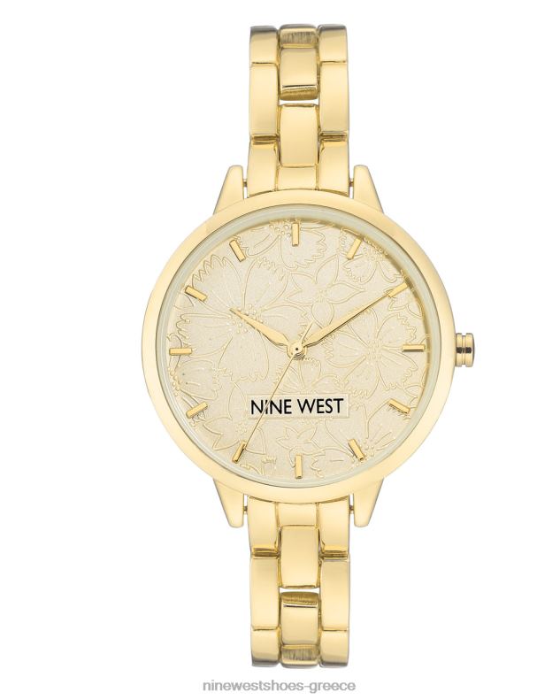 Nine West Ρολόι βραχιόλι με καντράν 2JJ4N2866 χρυσός τόνος - Κάντε κλικ στην εικόνα για κλείσιμο