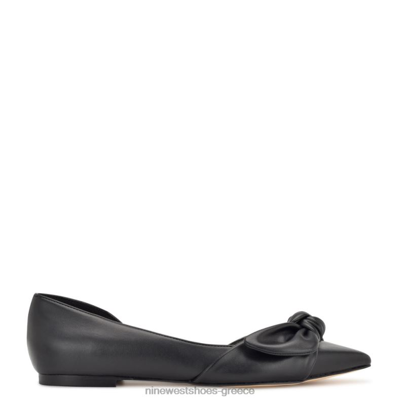 Nine West bannie d'orsay flats 2JJ4N2271 μαύρος