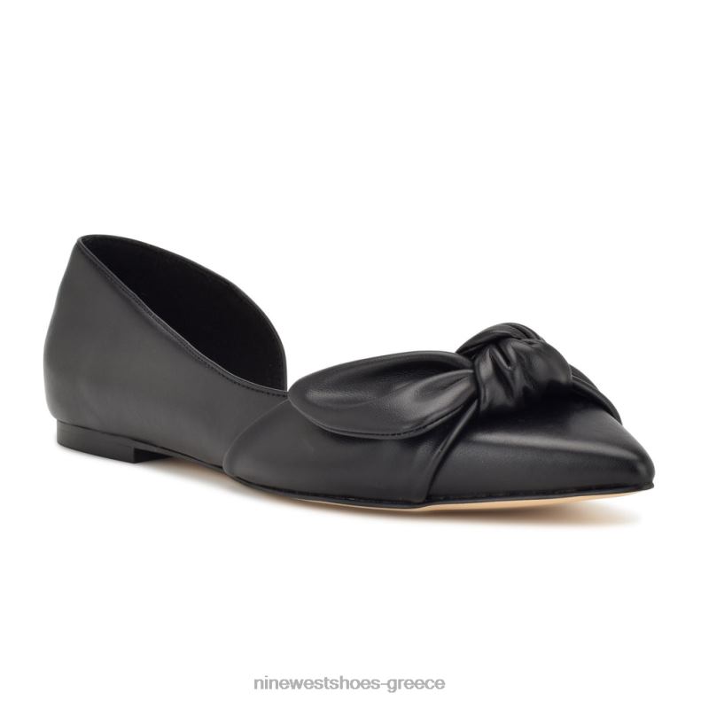 Nine West bannie d'orsay flats 2JJ4N2271 μαύρος