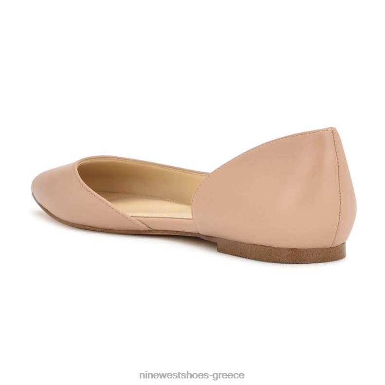 Nine West blaha d'orsay διαμερίσματα 2JJ4N2268 μόλις γυμνό δέρμα