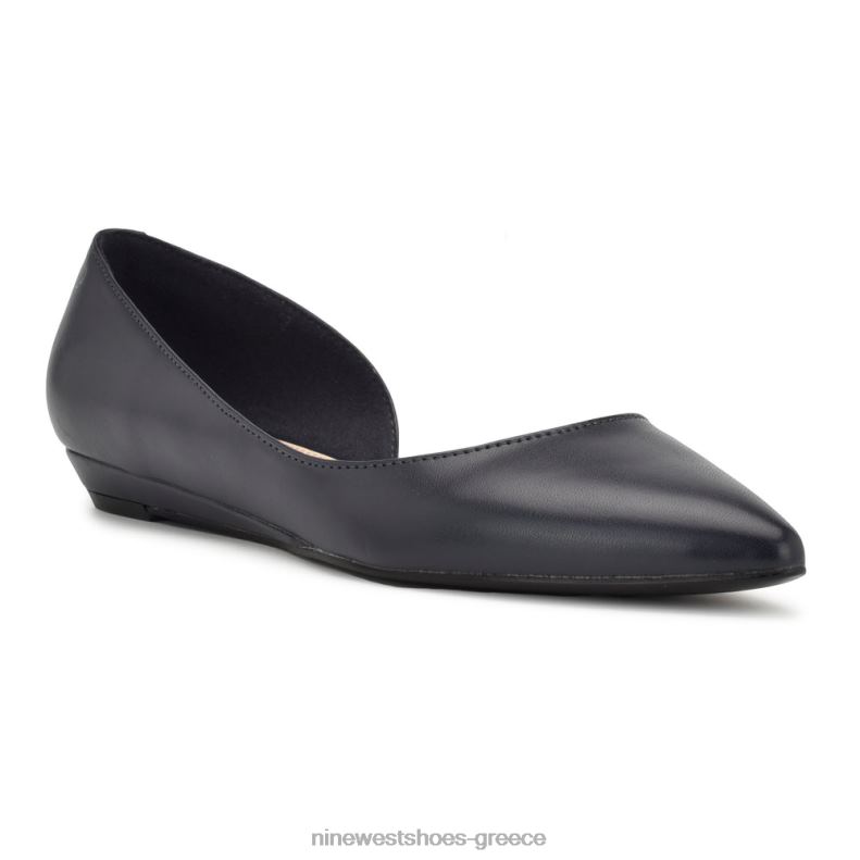 Nine West saige d'orsay flats 2JJ4N2272 γαλλικό ναυτικό