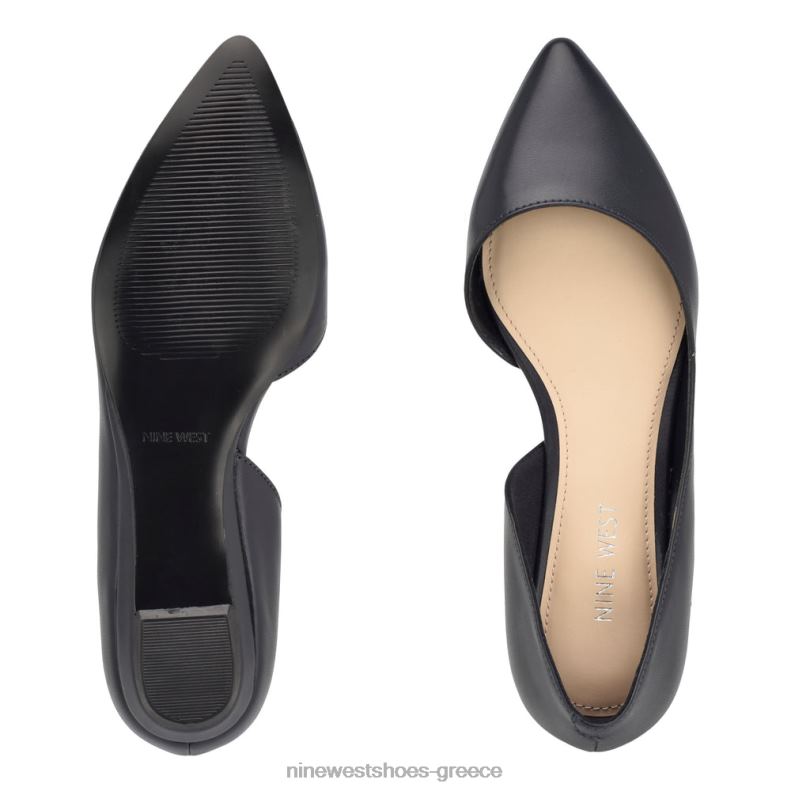 Nine West saige d'orsay flats 2JJ4N2272 γαλλικό ναυτικό