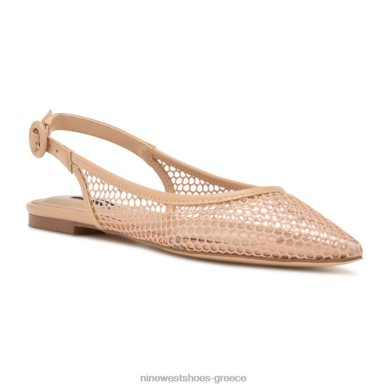 Nine West διχτυωτές πλάτες slingback 2JJ4N2303 ζεστό ρουζ/διαφανές