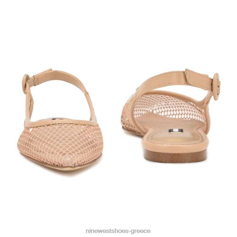 Nine West διχτυωτές πλάτες slingback 2JJ4N2303 ζεστό ρουζ/διαφανές