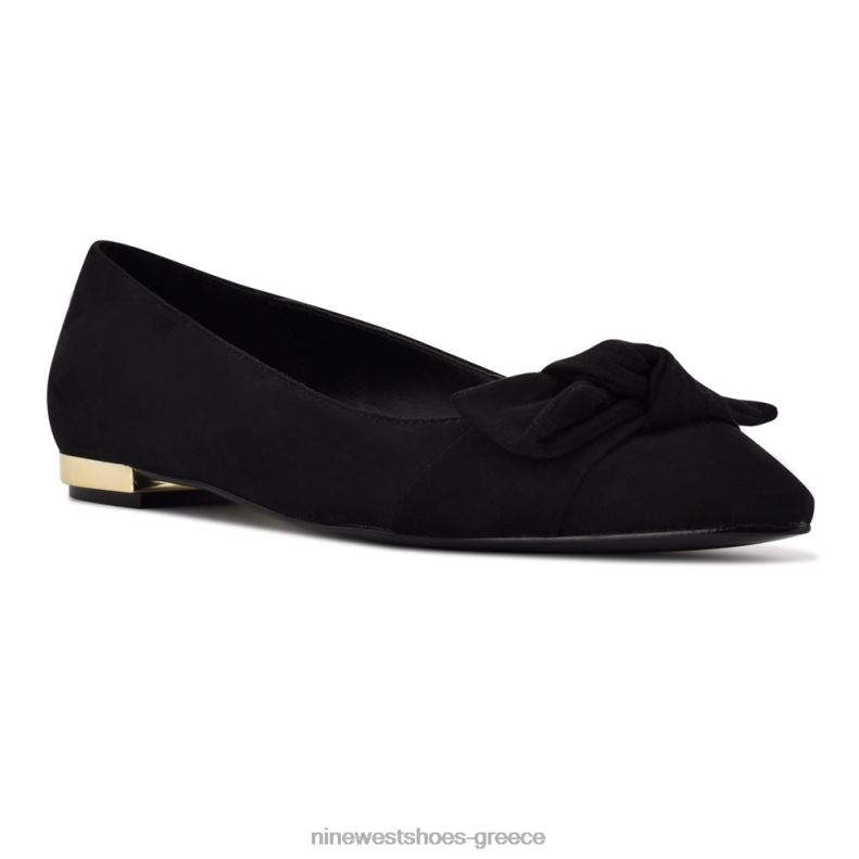 Nine West αγαπούν μυτερά ίσια δάχτυλα 2JJ4N2280 μαύρο σουέτ