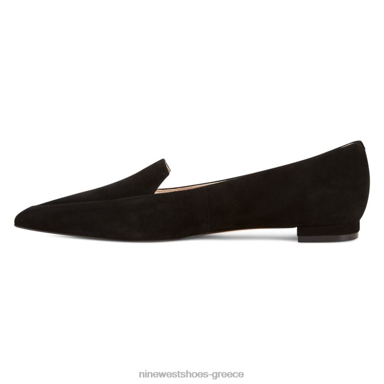 Nine West καπνιζόμενα διαμερίσματα 2JJ4N2385 μαύρο σουέτ