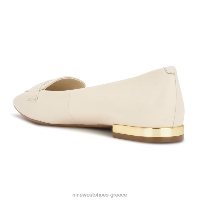 Nine West loafers με μυτερά μύτη λαλίν 2JJ4N2100 chic κρεμ δέρμα