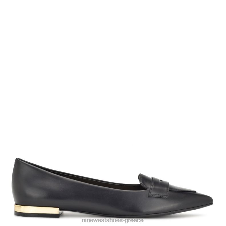 Nine West loafers με μυτερά μύτη λαλίν 2JJ4N2101 μαύρο δέρμα - Κάντε κλικ στην εικόνα για κλείσιμο