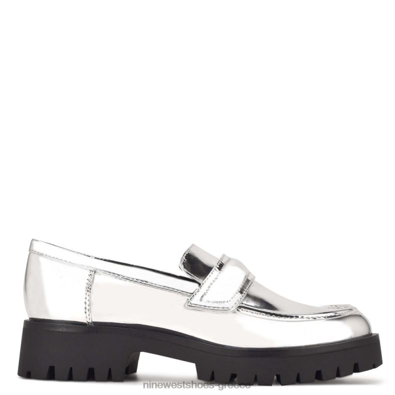 Nine West loafers σόλας garren 2JJ4N2293 ασήμι