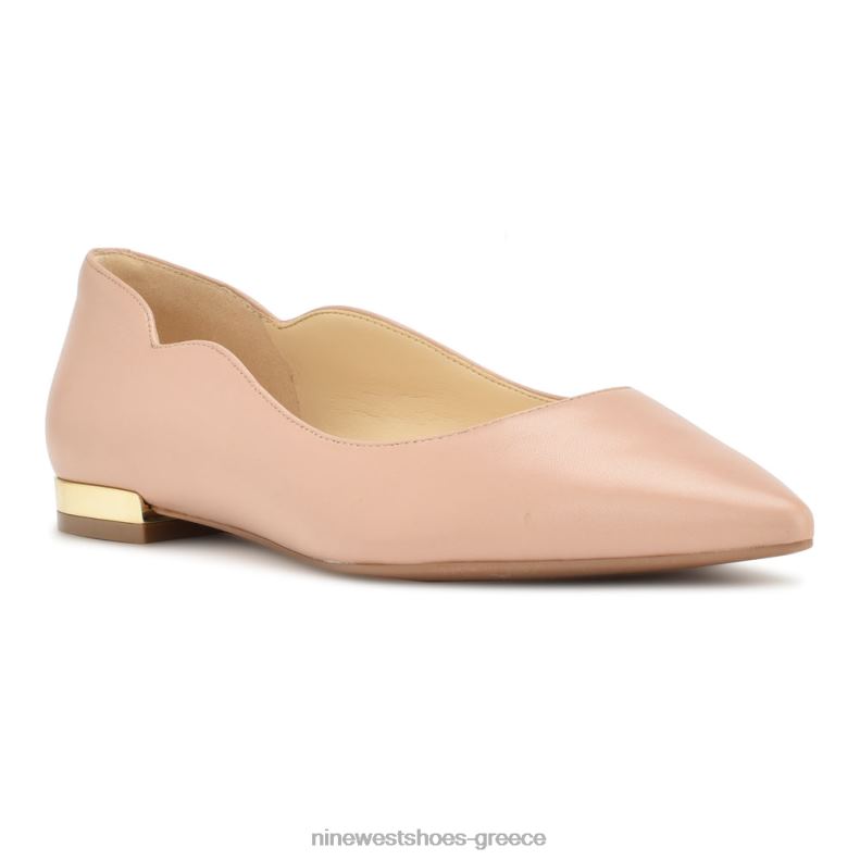 Nine West lovlady μυτερά φλατ 2JJ4N2300 μετά βίας γυμνό