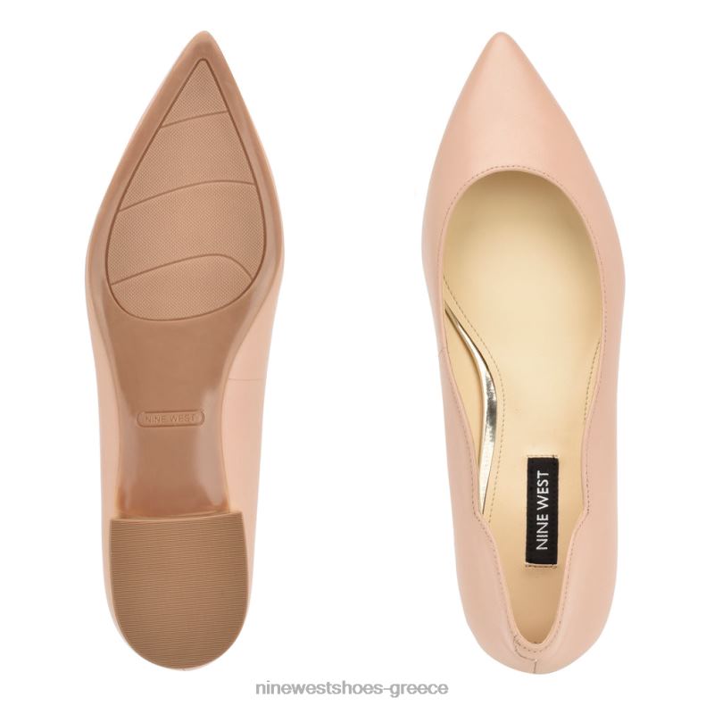 Nine West lovlady μυτερά φλατ 2JJ4N2300 μετά βίας γυμνό