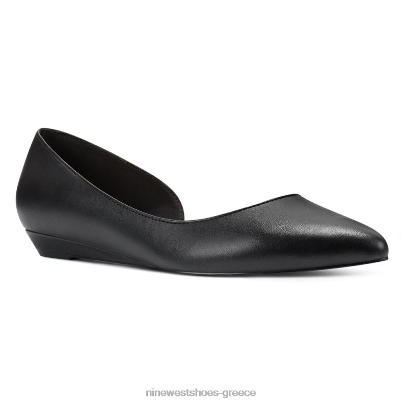 Nine West saige d'orsay flats 2JJ4N2278 μαύρος