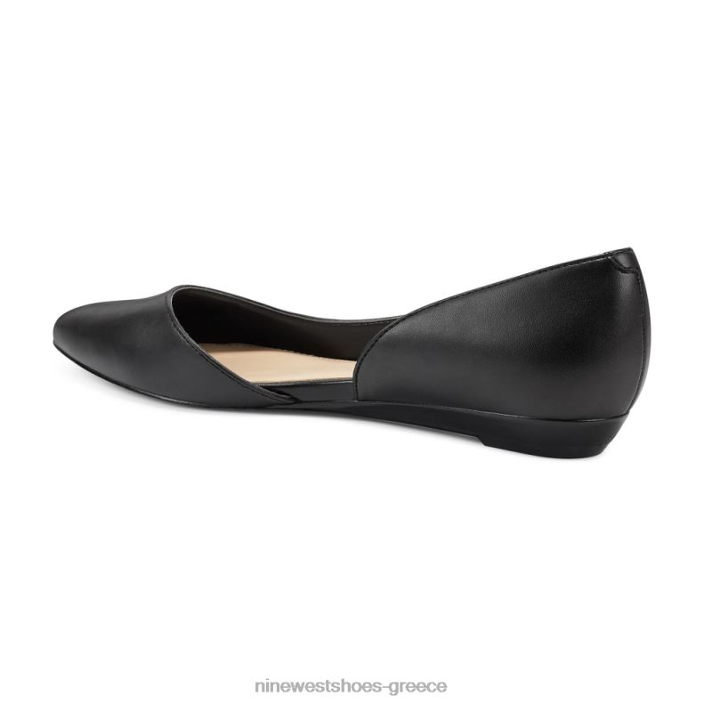 Nine West saige d'orsay flats 2JJ4N2278 μαύρος