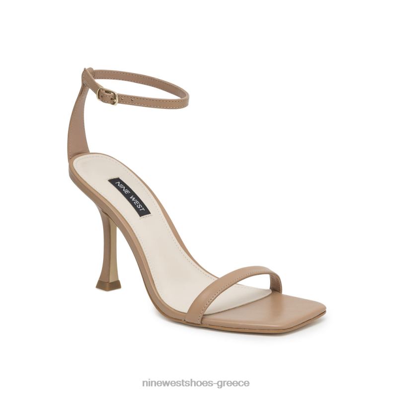 Nine West ναι σανδάλια με λουράκι στον αστράγαλο 2JJ4N2392 φυσικό δέρμα