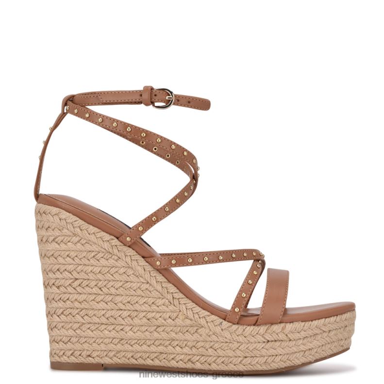 Nine West χούντα εσπαντρίγιες σφηνά σανδάλια 2JJ4N2265 φυσικός