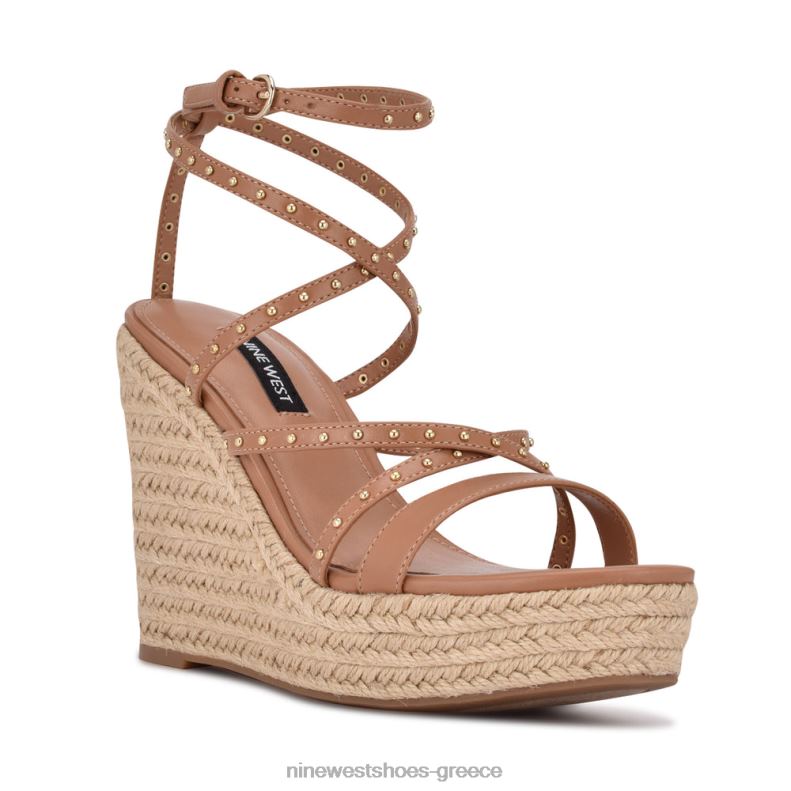 Nine West χούντα εσπαντρίγιες σφηνά σανδάλια 2JJ4N2265 φυσικός