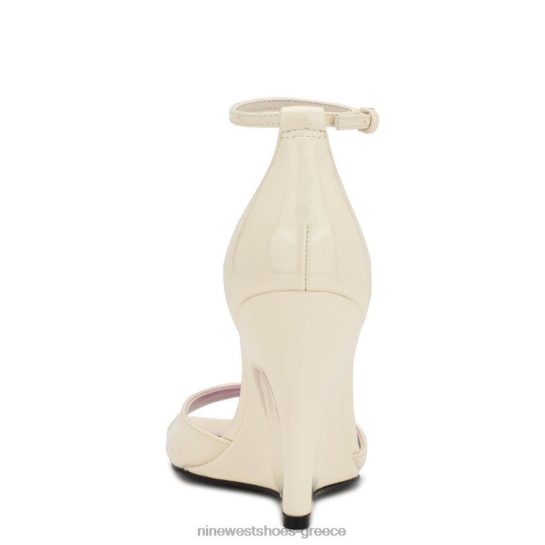 Nine West σανδάλια halena wedge 2JJ4N1719 chic cream πατέντα