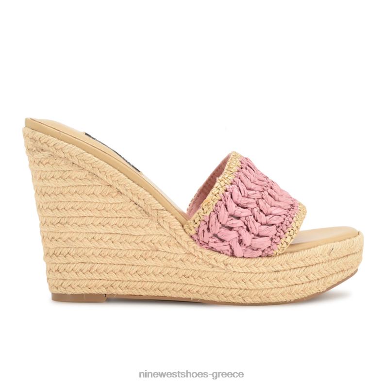 Nine West εσπαντρίγια holand wedge σανδάλια 2JJ4N660 ροζ