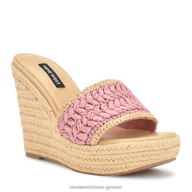 Nine West εσπαντρίγια holand wedge σανδάλια 2JJ4N660 ροζ