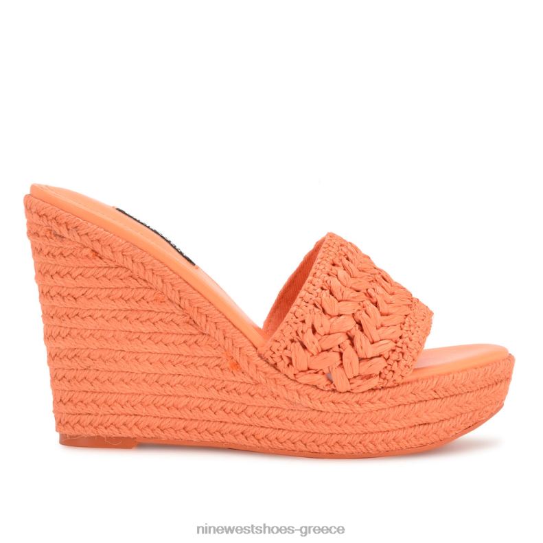 Nine West εσπαντρίγια holand wedge σανδάλια 2JJ4N661 πορτοκάλι