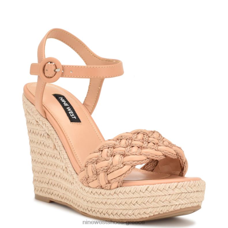 Nine West σανδάλια hosana espadrille wedge 2JJ4N747 σκούρο ρουζ