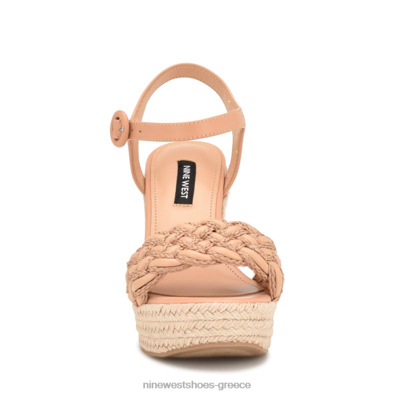 Nine West σανδάλια hosana espadrille wedge 2JJ4N747 σκούρο ρουζ