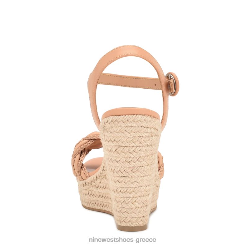 Nine West σανδάλια hosana espadrille wedge 2JJ4N747 σκούρο ρουζ