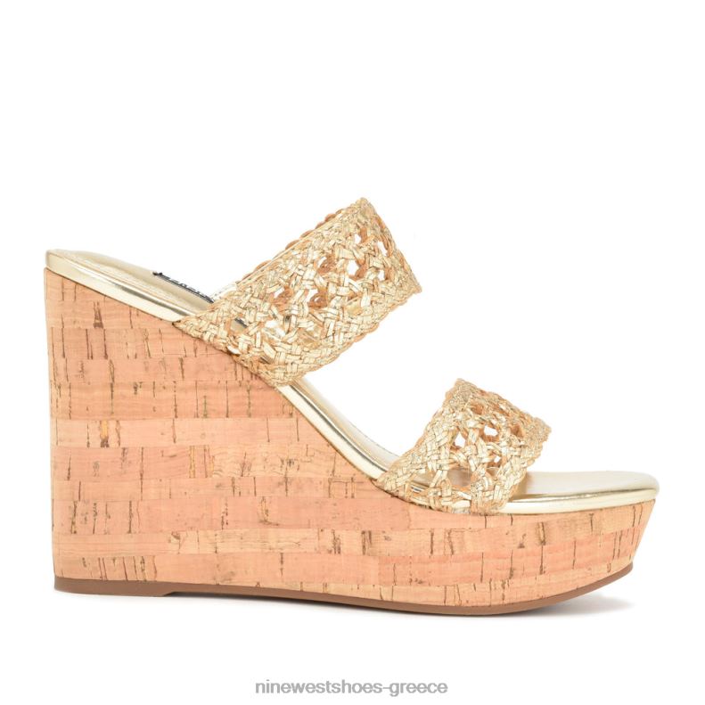 Nine West πέδιλα kalani wedge 2JJ4N742 πλατίνο - Κάντε κλικ στην εικόνα για κλείσιμο