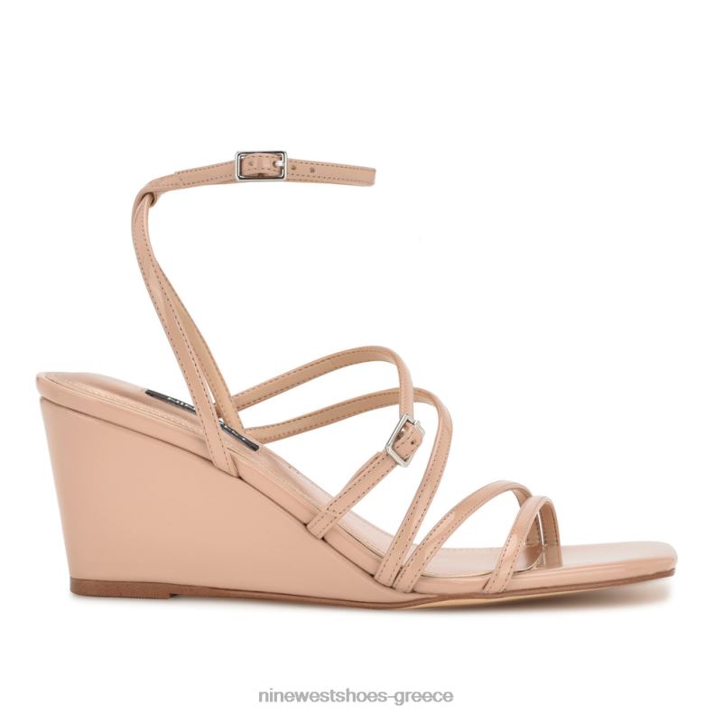 Nine West πέδιλα με σφήνα λουράκι αστραγάλου keamer 2JJ4N1129 ελαφρύ φυσικό δίπλωμα ευρεσιτεχνίας - Κάντε κλικ στην εικόνα για κλείσιμο