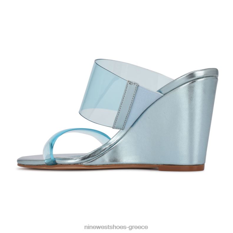 Nine West σανδάλια nats wedge 2JJ4N1915 μπλε