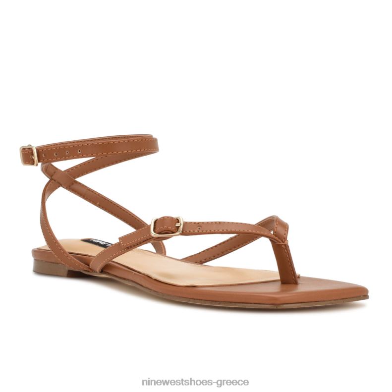 Nine West flat σανδάλια nelson ankle wrap 2JJ4N36 νέες αποσκευές