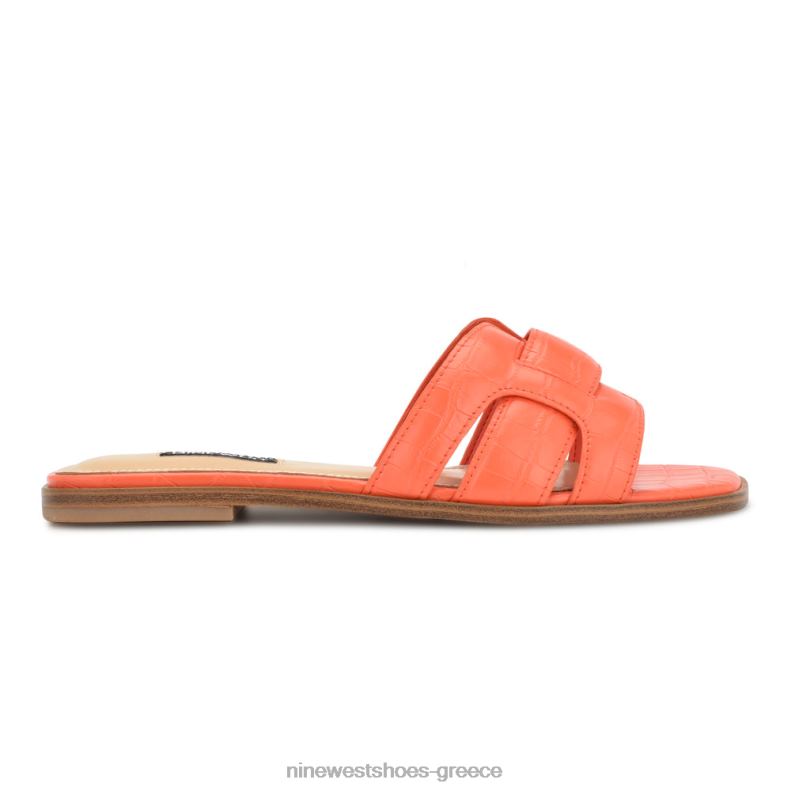 Nine West γερμανικά flat slide σανδάλια 2JJ4N29 πορτοκαλί κρόκο - Κάντε κλικ στην εικόνα για κλείσιμο