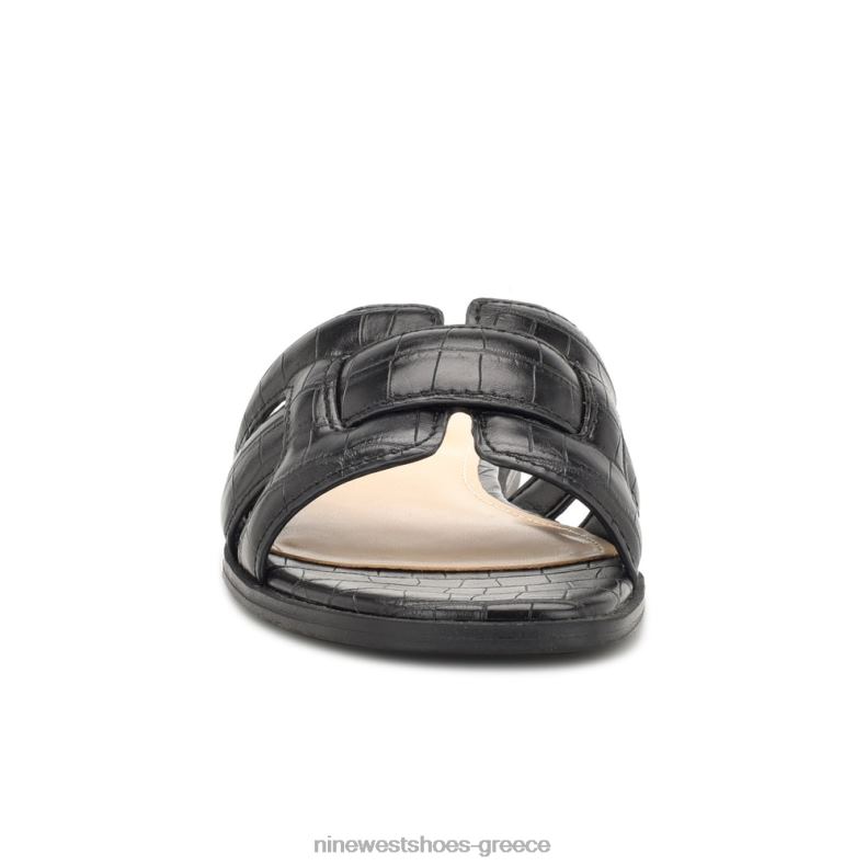 Nine West γερμανικά flat slide σανδάλια 2JJ4N32 jet black