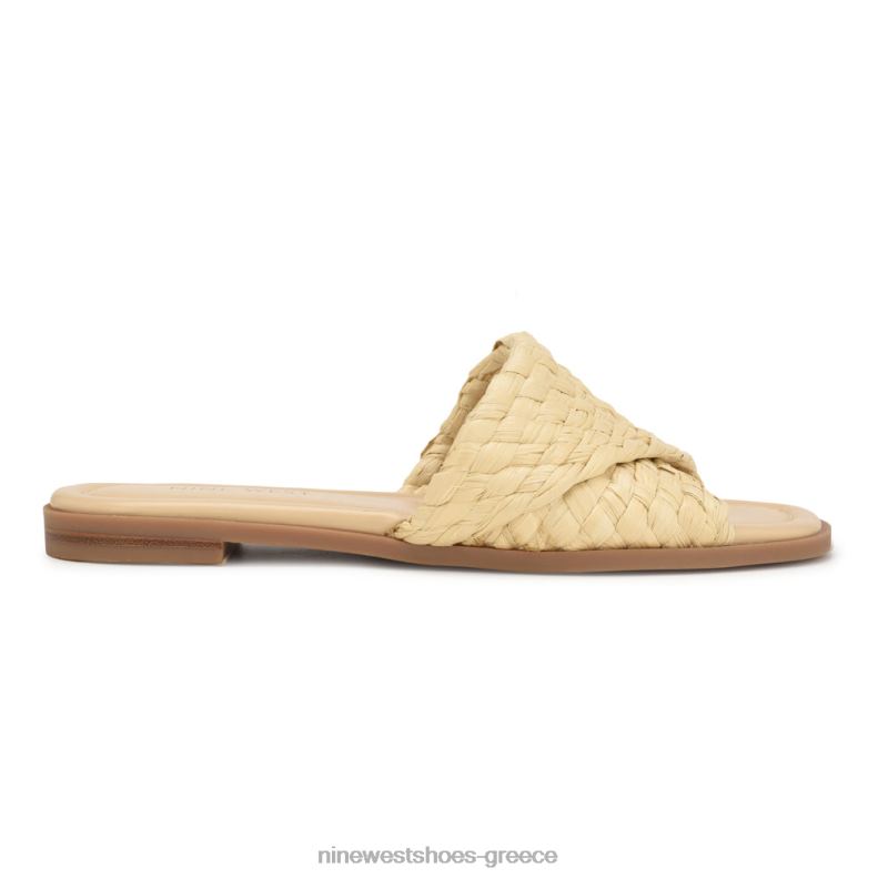 Nine West σανδάλια χαβαχ flat slide 2JJ4N49 φυσικός - Κάντε κλικ στην εικόνα για κλείσιμο