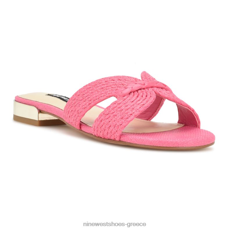 Nine West irenie flat slide σανδάλια 2JJ4N63 ροζ