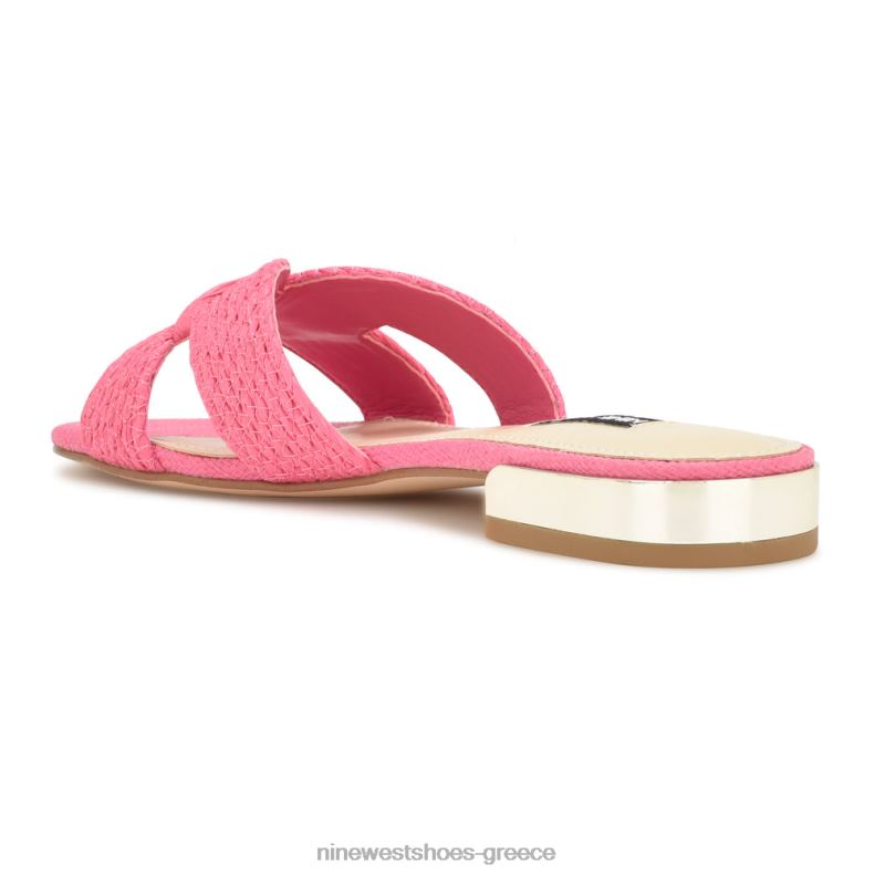 Nine West irenie flat slide σανδάλια 2JJ4N63 ροζ