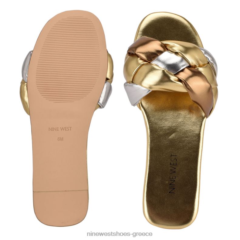 Nine West σανδάλια lula flat slide 2JJ4N104