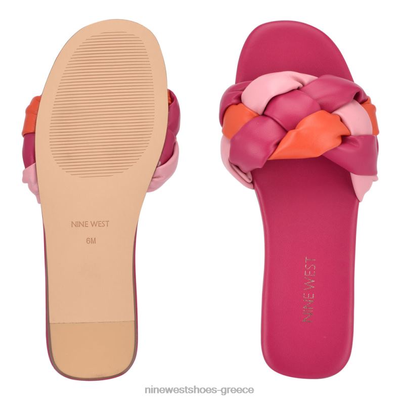 Nine West σανδάλια lula flat slide 2JJ4N106