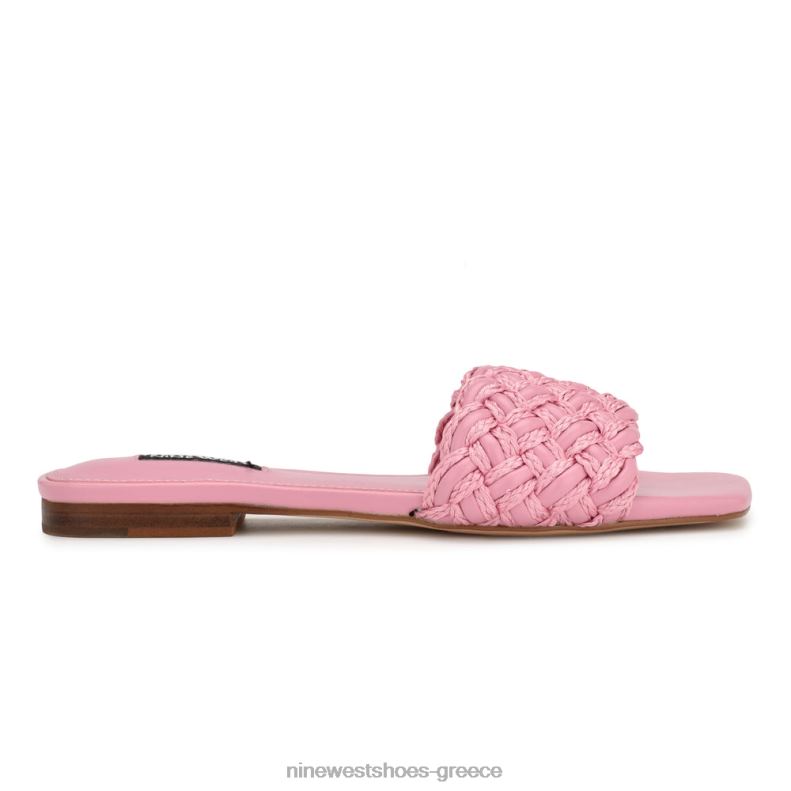 Nine West σανδάλια maci flat slide 2JJ4N5 ροζ - Κάντε κλικ στην εικόνα για κλείσιμο