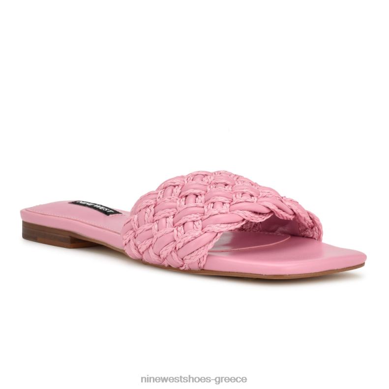 Nine West σανδάλια maci flat slide 2JJ4N5 ροζ