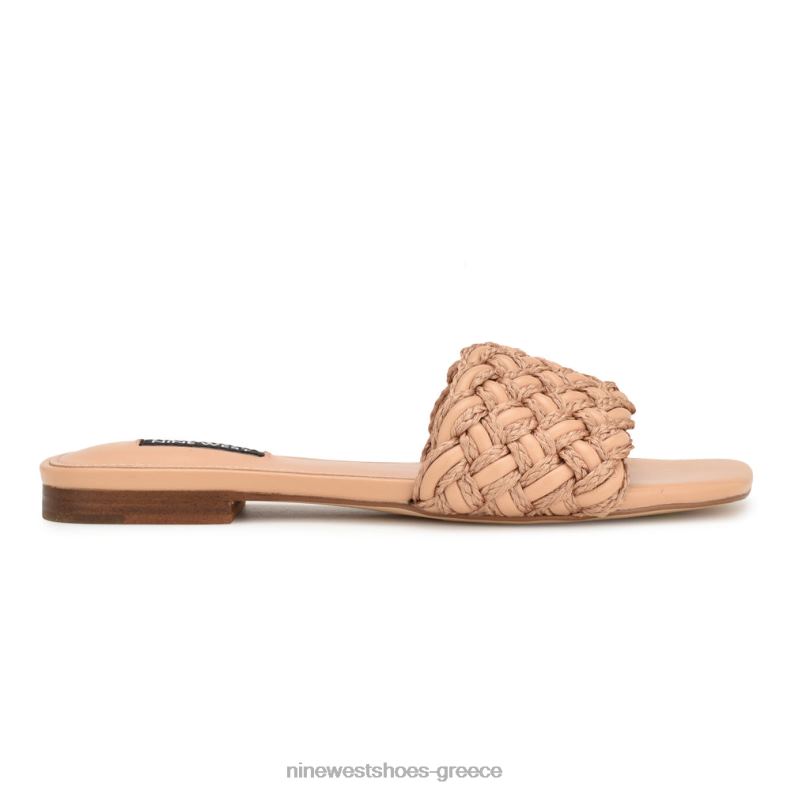 Nine West σανδάλια maci flat slide 2JJ4N6 φυσικός - Κάντε κλικ στην εικόνα για κλείσιμο