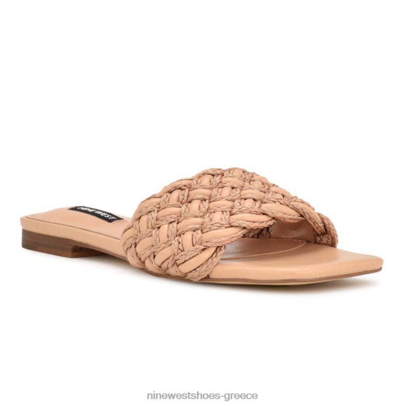 Nine West σανδάλια maci flat slide 2JJ4N6 φυσικός