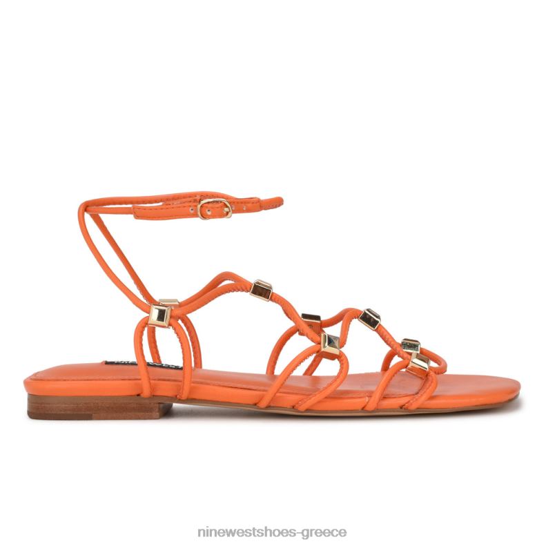 Nine West majah strappy flat σανδάλια 2JJ4N15 πορτοκάλι - Κάντε κλικ στην εικόνα για κλείσιμο