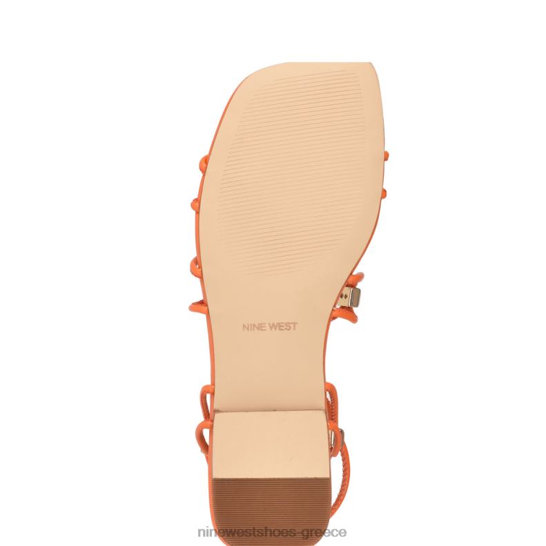 Nine West majah strappy flat σανδάλια 2JJ4N15 πορτοκάλι