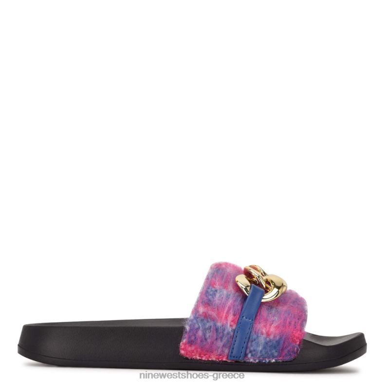 Nine West slinks flat slide σανδάλια 2JJ4N69 πολυ καρό