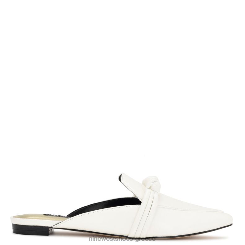 Nine West aliby flat mules 2JJ4N2106 άσπρο