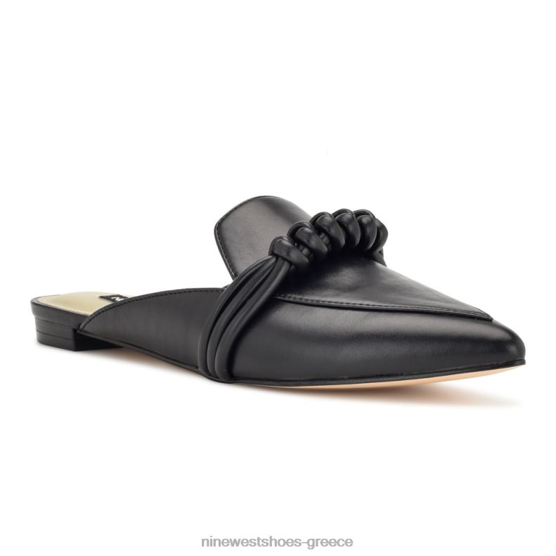 Nine West aliby flat mules 2JJ4N2107 μαύρος