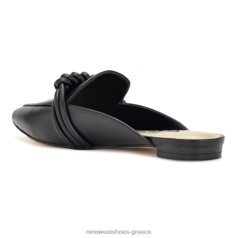 Nine West aliby flat mules 2JJ4N2107 μαύρος