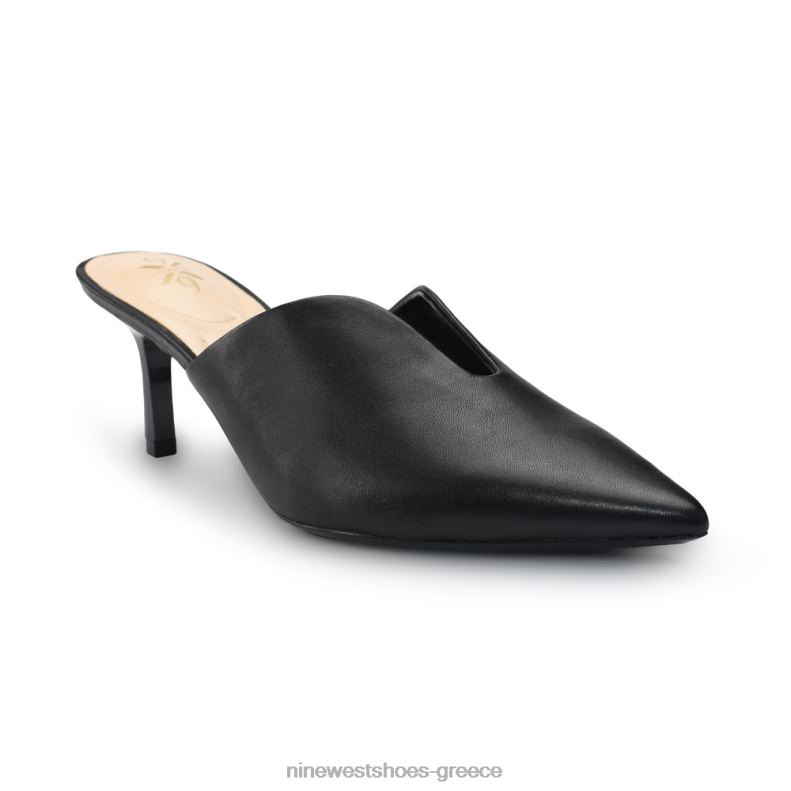 Nine West kapps 9x9 μυτερά μύλαρα 2JJ4N2161 μαύρο δέρμα