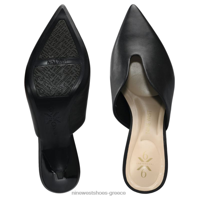 Nine West kapps 9x9 μυτερά μύλαρα 2JJ4N2161 μαύρο δέρμα